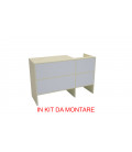 BANCO BANCONE CASSA  MODULARE CON SCASSO 140x50xH9