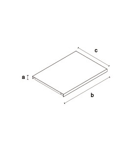 RIPIANO IN METALLO BIFACCIALE H 2,5 cm