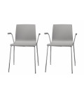 SET 2 SEDIE ALICE CHAIR CON BRACCIOLI APERTI