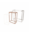 CUBO METALLO STRUTTURA ESPOSITORE ARREDO h 90 cm