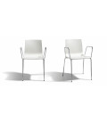 SET 2 SEDIE ALICE CHAIR CON BRACCIOLI IMPILABILE