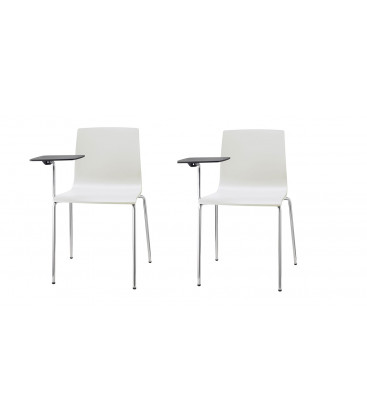 SET 2 SEDIE ALICE CHAIR CON TAVOLETTA SCRITTOIO