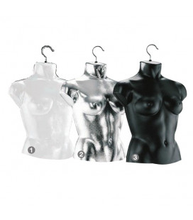 SAGOMA 3/4 TORSO BUSTO DONNA CON GANCIO INTIMO