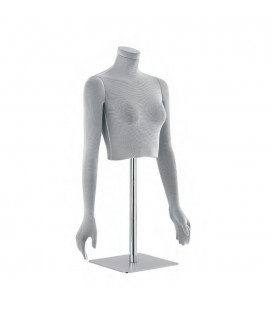 MANICHINO BUSTO DONNA TORSO SNODABILE C/ BASE