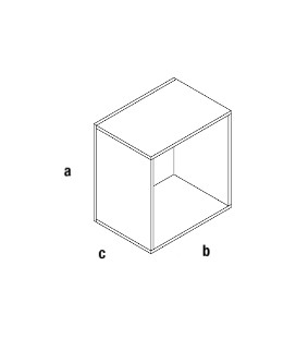 CUBO CON SCHIENA ESPOSITORE CAGE L.559xP.382xH.584