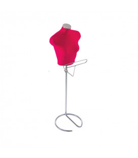 BUSTO DONNA MAGLIA FUCSIA  CON BARRA PER PANTALONE