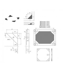 KIT ANGOLARI PER PIANI LEGNO