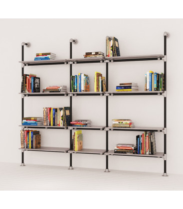 KIT ARREDAMENTO COMPONIBILE INDUSTRIAL LIBRERIA