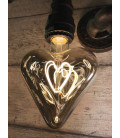 LAMPADINA DECORATIVA LED CUORE HEART SMORKY