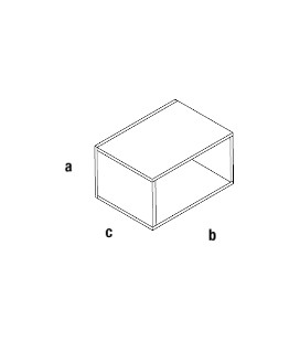 CUBO SCHIENA ESPOSITORE CAGE L.559xP.382xH.284 mm