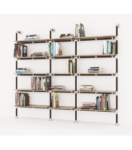 KIT ARREDAMENTO COMPONIBILE INDUSTRIAL LIBRERIA