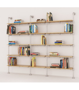 KIT ARREDAMENTO COMPONIBILE INDUSTRIAL LIBRERIA