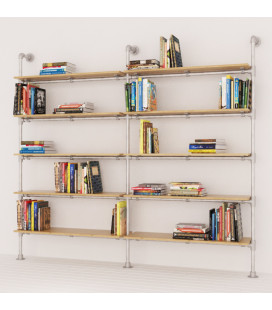 KIT ARREDAMENTO COMPONIBILE INDUSTRIAL LIBRERIA