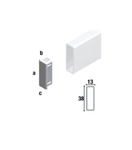 TAPPO PER TUBO RETTANGOLARE 38X13