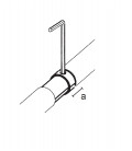 ESPANSORE RACCORDO CON FASCIA PER TUBO 16 mm CROMA