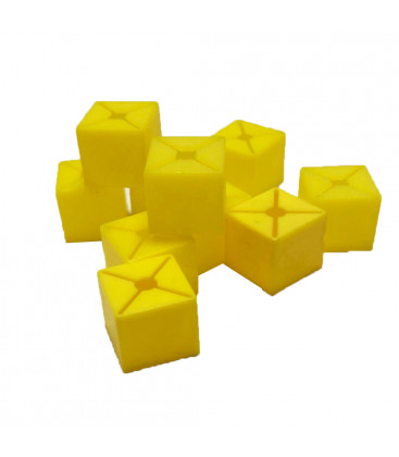 KIT 50 CUBO SEGNATAGLIA GIALLO GRUCCIA ABBIGLIAMEN