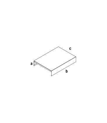 RIPIANO IN METALLO BIFACCIALE H 10 cm