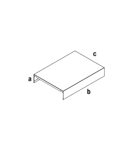 RIPIANO IN METALLO BIFACCIALE H 10 cm