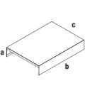 RIPIANO IN METALLO BIFACCIALE H 10 cm