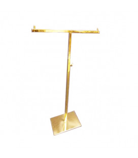 ESPOSITORE A T PORTABORSE REGOLABILE 30/60cm ORO L