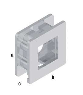 BOTTONE DA INCASSO OPUS 48X48 mm X PANNELLO 19 mm