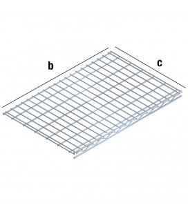 RIPIANO IN FILO DA 90 O 60 cm METALLO CROMATO