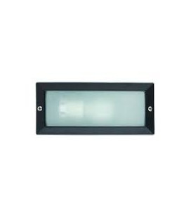 APPLIQUE ALLUMINIO PER ESTERNI NERO DIFFUSORE VETR