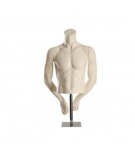 TORSO BUSTO UOMO CON BASE CON BRACCIA DIETRO