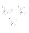 GIUNTO SUPPORTO RIPIANI MENSOLE VETRO CRISTALLO8mm