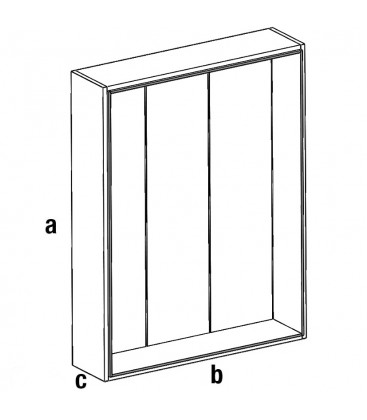 MOBILE CORNICE DA 189 CM CREMAGLIERA H 251,4 cm