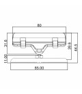 BASE DIAMETRO MM. 85 CON PORTA MESSAGGIO A PINZA