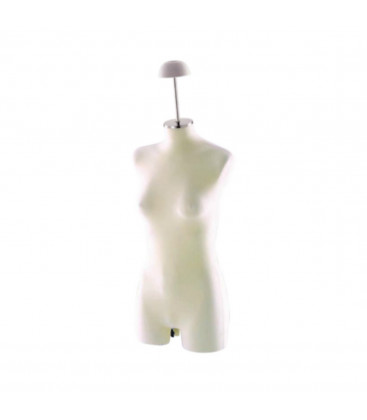 TORSO DONNA MAGLIA AVORIO CON PORTACAPPELLI