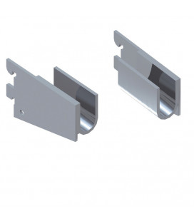 COPPIA ATTACCO FRONTALE PER BARRA OVALE 30x15 mm