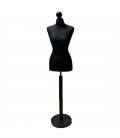 BUSTO DONNA SARTORIA CON BASE TONDA NERA