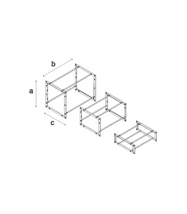 STRUTTURA TAVOLO CAGE DIVERSE ALTEZZE