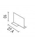 DIVISORIO IN PLEXIGLASS TRASPARENTE PER ESPOSITORE