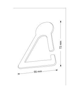SUPPORTO PORTA CRAVATTA METALLO CROMATO APPENDINO 2