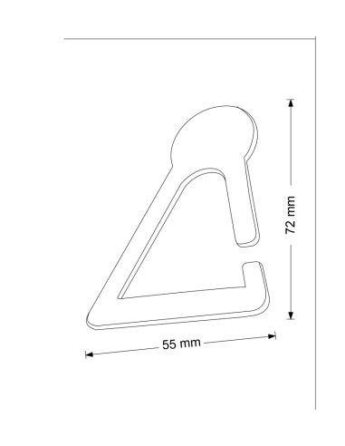 SUPPORTO PORTA CRAVATTA METALLO CROMATO APPENDINO