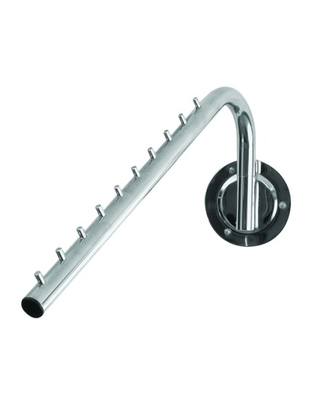 BRACCIO APPENDERIA INCLINATA GIREVOLE  A PARETE CR OMATO