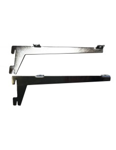 COPPIA REGGIMENSOLE PER RIPIANO  200 MM CROMATE