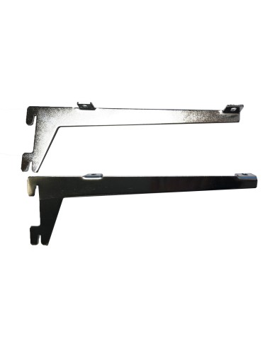 COPPIA REGGIMENSOLE PER RIPIANO  200 MM CROMATE