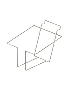 CESTO IN FILO PORTACALZE PANNELLO DOGATO