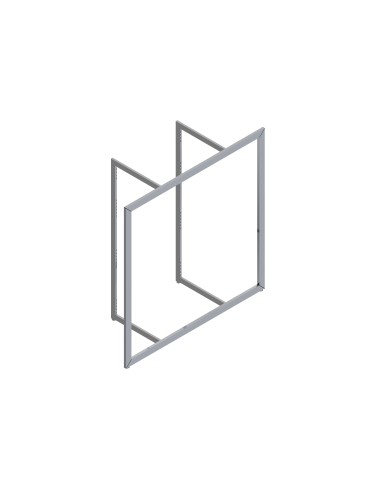 ARREDO CORNICE DA 128x128 cm NICHEL SATINATO NON INTERAMENTE ASOLATO