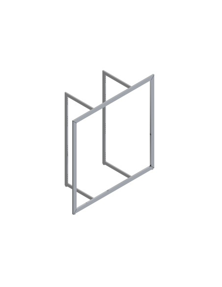 ARREDO CORNICE DA 128x128 cm NICHEL SATINATO NON INTERAMENTE ASOLATO