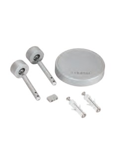 KIT DI FISSAGGIO E ALIMENTAZIONE A PARETE CROMATA