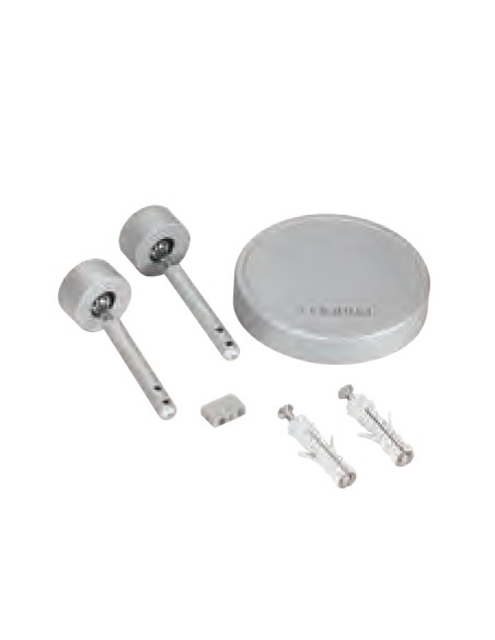 KIT DI FISSAGGIO E ALIMENTAZIONE A PARETE CROMATA