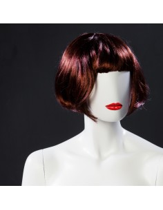 PARRUCCA DONNA CASCHETTO ROSSO MOGANO