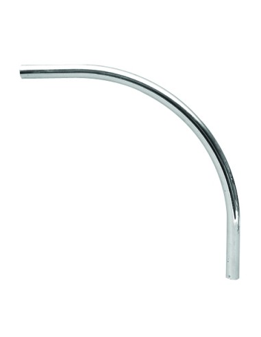 RACCORDO CURVO CROMATO PER TUBO DA 32 mm