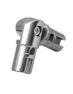 GIUNTO A SNODO CROMATO 90°/180°  TUBO TONDO 25 mm