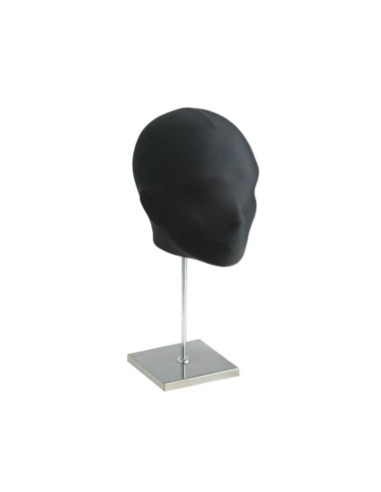 TESTA DONNA MAGLIA GRIGIO CON BASE METALLO CROMATO